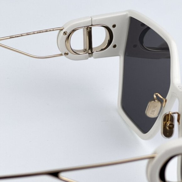 Dior 30MONTAIGNE BU 95A1 BRAND NEW Sunglasses Ivory Gold Smoke Women Geometric - Picture 10 of 11